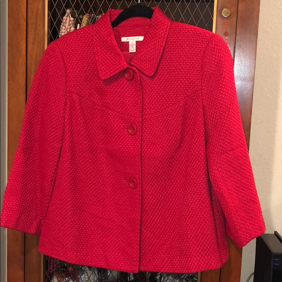 JM collection tweed blazer - Picture 1 of 5